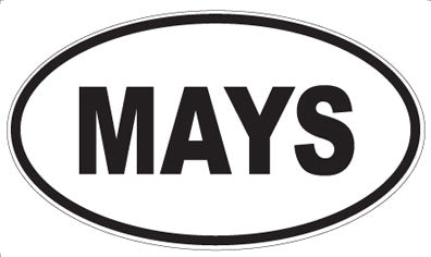 MAYS - Oval Magnet