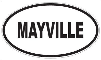 MAYVILLE - Oval Magnet
