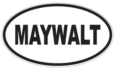 MAYWALT - Oval Sticker