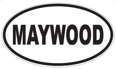 MAYWOOD - Oval Magnet