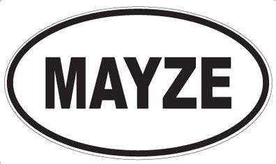 MAYZE - Oval Sticker