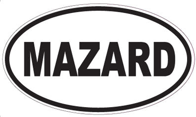 MAZARD - Oval Sticker