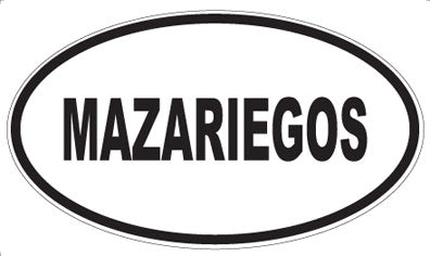 MAZARIEGOS - Oval Sticker