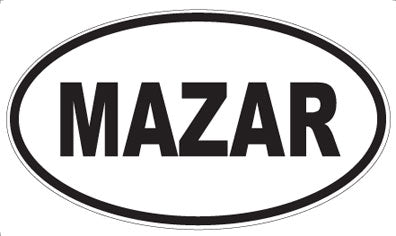 MAZAR - Oval Magnet