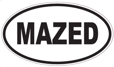 MAZED - Oval Magnet