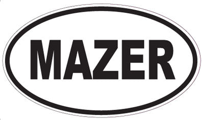 MAZER - Oval Sticker