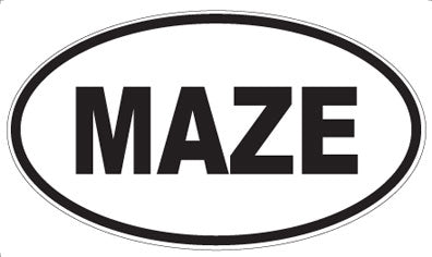 MAZE - Oval Magnet