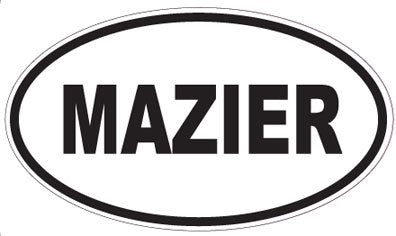 MAZIER - Oval Sticker
