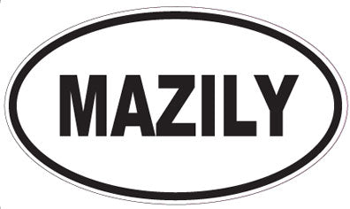 MAZILY - Oval Sticker