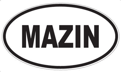 MAZIN - Oval Magnet