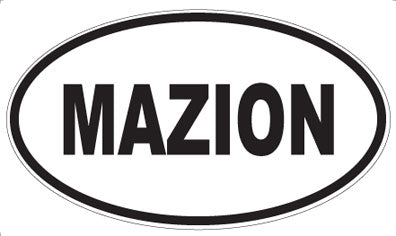MAZION - Oval Sticker