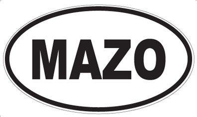 MAZO - Oval Sticker