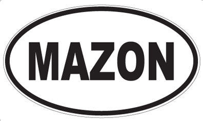 MAZON - Oval Magnet