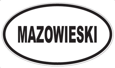 MAZOWIESKI - Oval Sticker