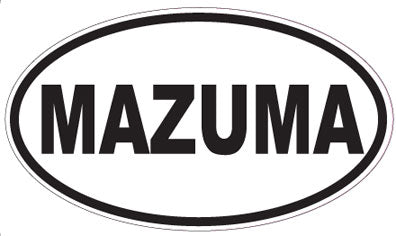 MAZUMA - Oval Sticker