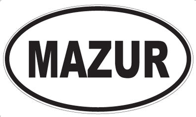 MAZUR - Oval Sticker