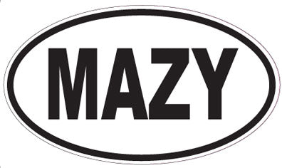 MAZY - Oval Sticker
