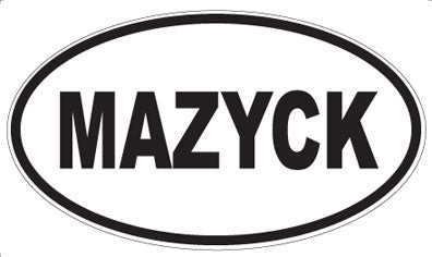 MAZYCK - Oval Magnet