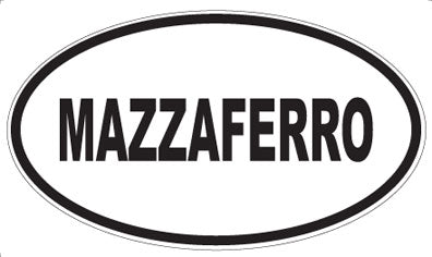 MAZZAFERRO - Oval Sticker