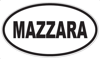 MAZZARA - Oval Magnet
