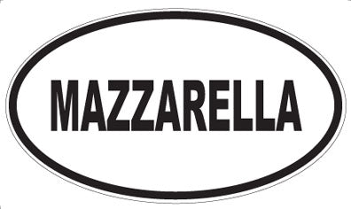 MAZZARELLA - Oval Magnet