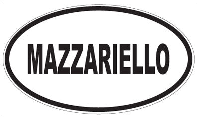 MAZZARIELLO - Oval Sticker