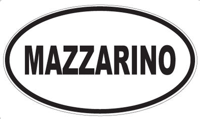 MAZZARINO - Oval Sticker