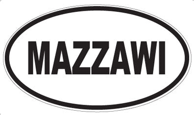 MAZZAWI - Oval Sticker