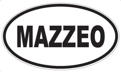 MAZZEO - Oval Sticker