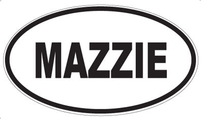 MAZZIE - Oval Sticker