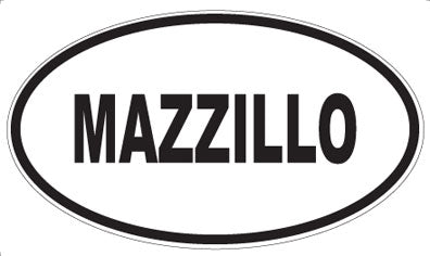 MAZZILLO - Oval Magnet