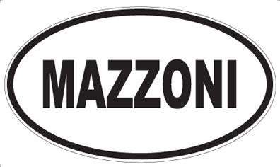 MAZZONI - Oval Sticker