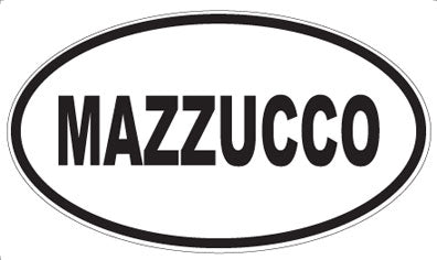 MAZZUCCO - Oval Sticker