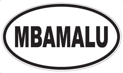 MBAMALU - Oval Sticker