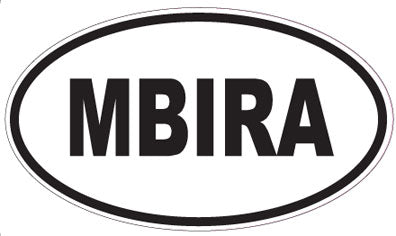 MBIRA - Oval Sticker
