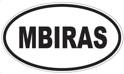 MBIRAS - Oval Sticker