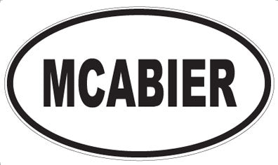 MCABIER - Oval Sticker