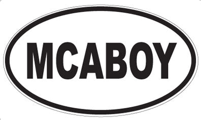 MCABOY - Oval Magnet