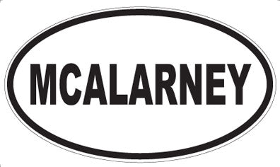 MCALARNEY - Oval Sticker