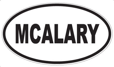 MCALARY - Oval Magnet
