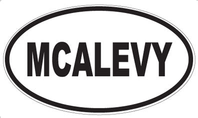 MCALEVY - Oval Sticker