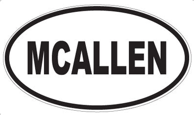 MCALLEN - Oval Magnet