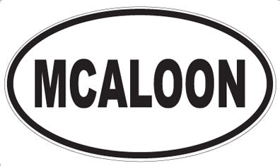 MCALOON - Oval Magnet