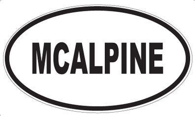MCALPINE - Oval Magnet