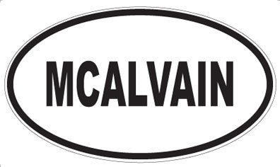 MCALVAIN - Oval Sticker