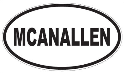 MCANALLEN - Oval Magnet