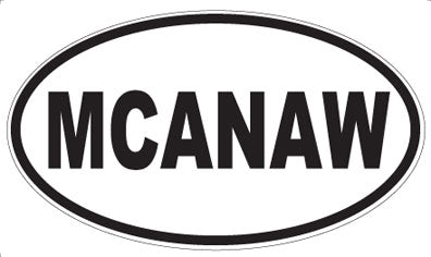 MCANAW - Oval Sticker