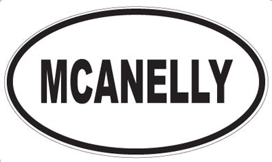 MCANELLY - Oval Magnet