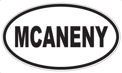 MCANENY - Oval Magnet