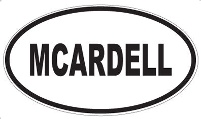 MCARDELL - Oval Sticker